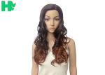 Long Curly Women Full Lace Synthetic Wigs High Heat Resistant Fiber Black Mixed