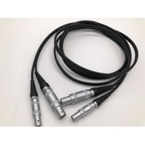 Double Lemo 0S To Lemo 01 Custom Cable Assembly 6ft Length For Ultrasonic Probe