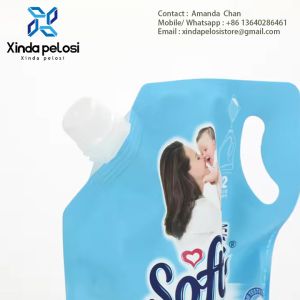 Custom Collapsible Water Bottles Packaging Standing Pouch Reusable Foldable