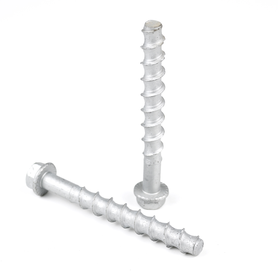 100% QC Tested M12 Hex Flange Self-Drilling Anchor Bolt Self-Tapping Concrete Screws