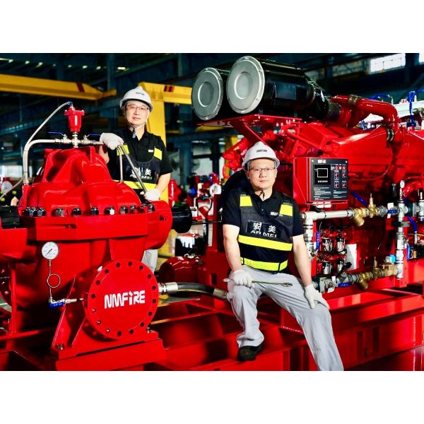 Fire Pump Set Diesel Engine Fire Pump Driver with 130-1005 Gallons Fuel Tank Capacity and 1500 GPM Flow Rate