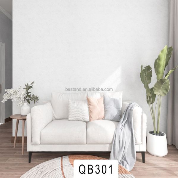 Modern Self Adhesive 3D Cloth Wall Paper Soft PVC Waterproof Fabric Wallpaper For Walls