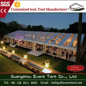 China Transparent Outdoor Wedding Party Tent , clear roof big event marquee tent factory