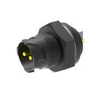 Industrial Ip67 Circular Waterproof Connector 250V P12 Self Locking