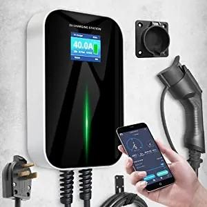 China 7kw AC Wall Mounted EV Charging Station With 2 Wallbox factory