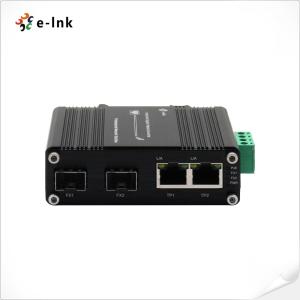 China Mini Industrial 2port 10/100/1000Base-T + 2port 100/1000Base-X SFP Ethernet Switch factory