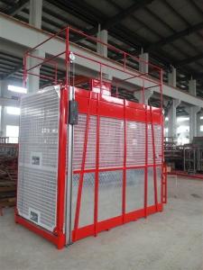 China 100m Single Cage Construction Hoist Elevator , Steel Galvanized Material factory