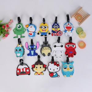 China Custom 3D soft luggage tag/ rubber bag tag/ pvc luggage tag factory