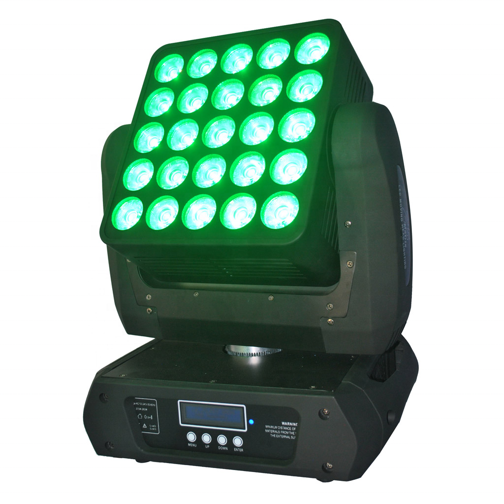 Top Quality Light Fire Resistant Shell 25pcs Matrix Moving Head Beam For Stage Lighting