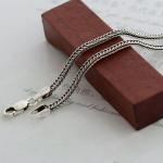 Sterling Silver Wheat Chain Women's and Men's 925 Silver Necklace(N06030813)