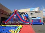 Spiderman Theme Inflatable Castle Combo Bounce House Jumping Bouncer Slide For