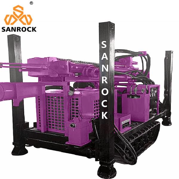 Travelling Speed 2.5km/h Multifunctional Water Well Drill Rig Hydraulic Drilling