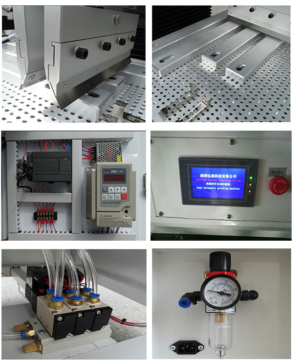Flat Bed Screen SMT Stencil Printer High Precision Semi Automatic