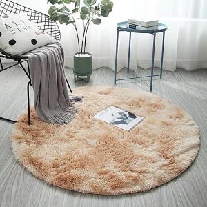 China Home Soft Circle Rugs for Kids Girls Teen Room Living Room Animal Print Pattern factory