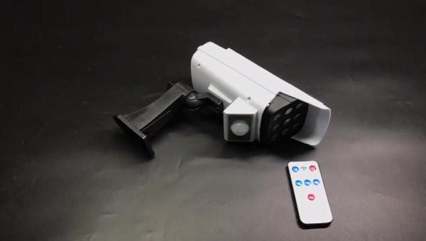 Solar Light Motion Sensor Security Dummy Camera Wireless Outdoor Flood Light