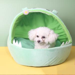 China Amazon New Dog House Crocodile Winter Warm Small Dog Teddy Croc Cat Bed Dog House Pet Supplies Cat House factory