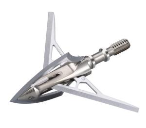 China 100 Grain Stainless 3 Blade Mechanical Broadheads For Crossbow factory