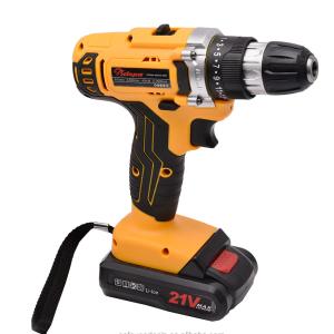 China 3/8&quot; Cordless Power Drill Tools 21V Variable Speed Electric Impact Drill 1300MAH factory
