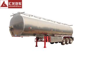 China 42000l Fuel Tank Trailer Easy To Clean , Fuel Storage Trailer With 24v Lighting System factory