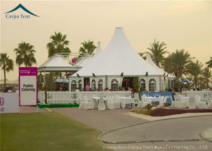 Aluminum Commercial Party Tent Wind - Resistant With Beautiful Decoration
