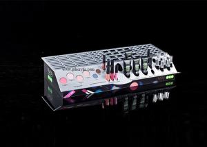 China Three-side Graphic Comprehensive Multiple Display Black Acrylic Cosmetic Makeup Stand factory