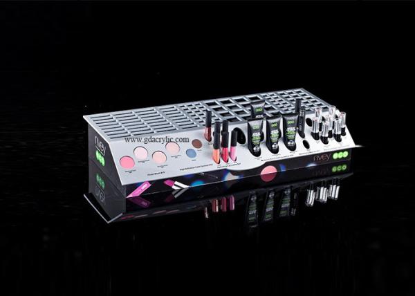 Three-side Graphic Comprehensive Multiple Display Black Acrylic Cosmetic Makeup