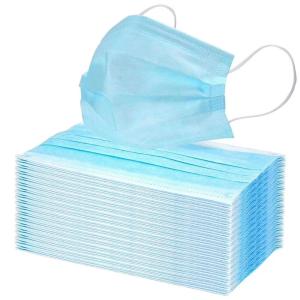 China 3 Ply Disposable Respirator Mask Breathable Skin Friendly Earloop Procedure Masks factory