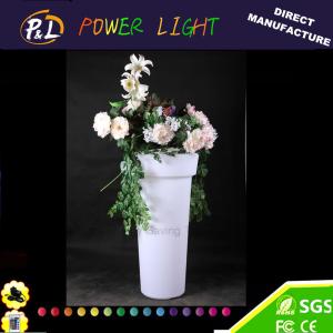 China Fashionable LED Flower Pot / Vase With Led Lights For Bars , Coffee Shops factory