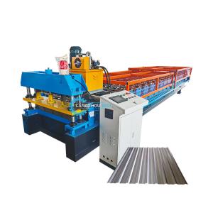 China Automatic PPGI GI Cut-Off Steel Profile Roofing Sheet Roll Forming Machine factory