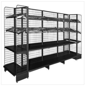 China Carbon Steel Durable Tool Storage Rack Wire Mesh Supermarket Gondola Shelf factory