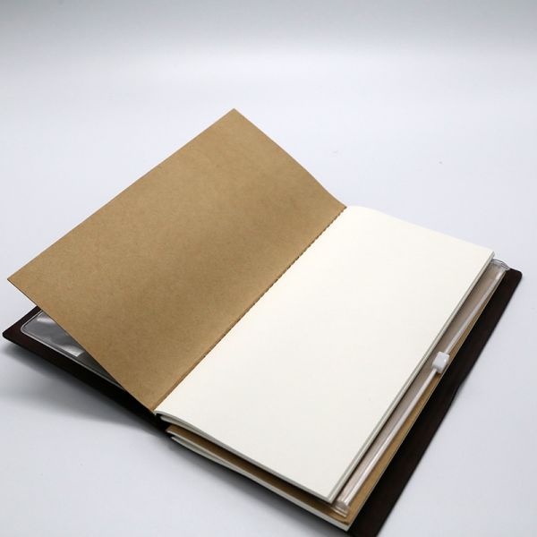 Portable Travel Journal Notebook Multi Functional With PVC Zipper Pouch