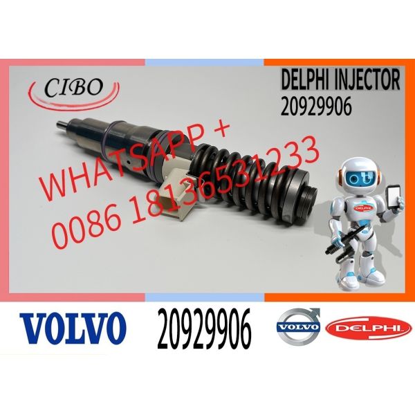 Fuel Injector 20929906 BEBE4D14101 20780666 For VOL-VO Excavator D16 A40E A40F A45G EC700B EC700C EC750D L350F L350H