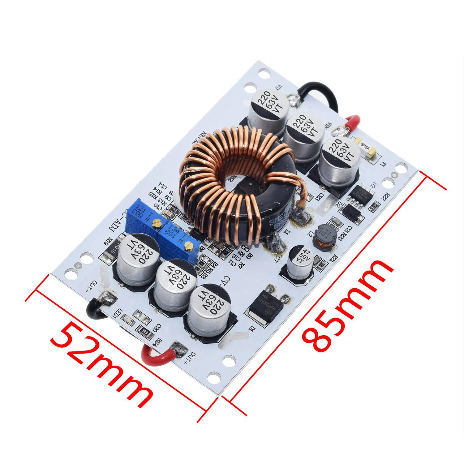 Standard 600W DC-DC Boost Converter for Aluminum Plate Power Supply Arduino Board