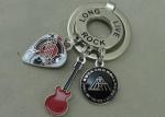 Long Live Rock Promotional Keyrings Soft Enamel Customized Key Chain