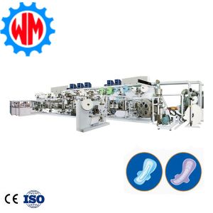 High Speed Automatic Packaging Sanitary Pad Making Machine PLC Control