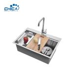 SUS304 Stainless Steel Kitchen Sinks Handmade House Kitchen Sinks Single Bowl