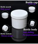 150ml 250ml 500ml 1000ml Wide Mouth Body Face Cream Jar White PP Ointment