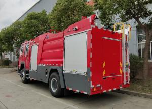 China Howo 90km/H Water Tanker Fire Truck with Flat Top Four-Door Lengthen Cab factory