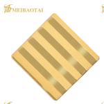 PVD Golden Mirror Stainless Steel Sheet 304 1.15mm Thickness 200HV Hardness
