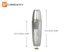 Acrylic lotion bottle 60ml Plastic lotion Pump Bottles / Liquid Foundation
