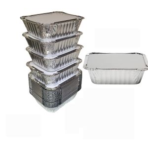 China 8011 Disposable Aluminium Foil Trays , Disposable Microwavable Foil Containers on sale