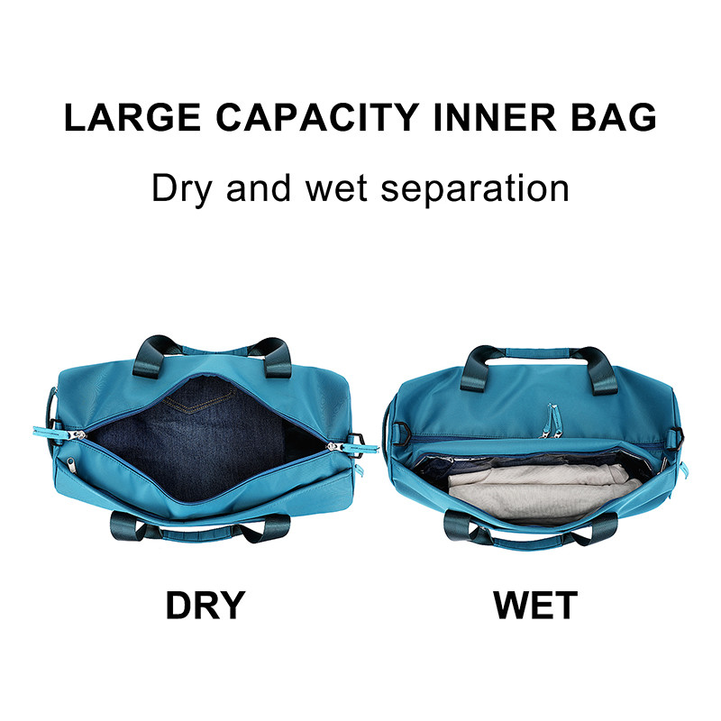 18 Inch Business Travel Duffel Bag With Compartments Swim 17.7x7.5x9.5”