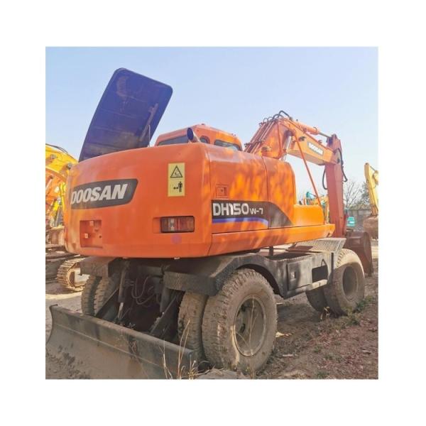 2020 Used Doosan DH150W Wheeled Excavator with ORIGINAL Hydraulic Cylinder from