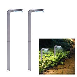 China L Shaped 8 LED Solar Lawn pathway light factory