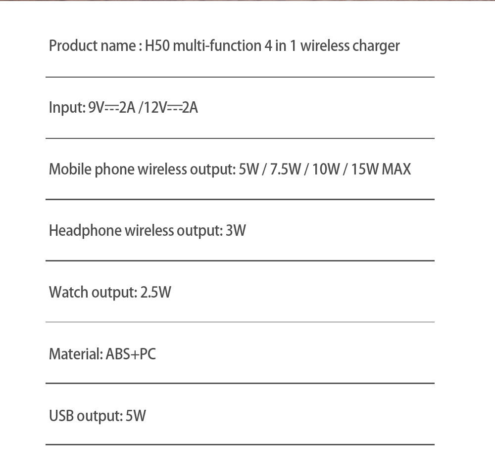 Multifunction 5V/1A Wireless Charger - 3 In 1 QI Wireless Charger