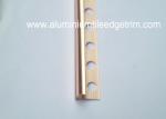 Anti Corrosion Aluminium Round Edge Tile Trim In Polished Rose Gold