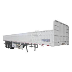 China Standard 28Ton Landing Gear 3 Axles Cargo Transport Trailer for General Cargo Carrier factory