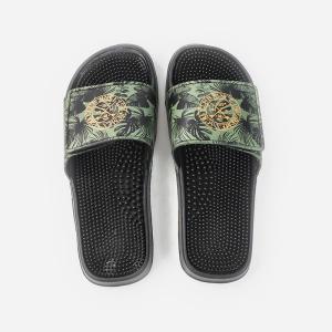 China 46EU Adjustable Strap Slides , Wear Resistant Open Toe Velcro Sandals factory
