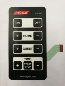 China Flatten Tactile Membrane Switch Panel With Silk Screen Print / Nine Keys factory