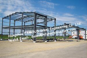 China Black Prefabricated Steel Buildings , Structural Steelworks Building Australia New Zealand Standard factory